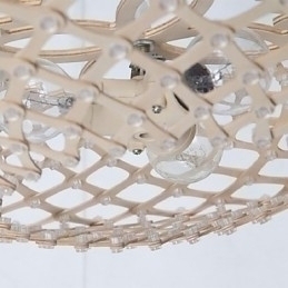 Designer Touch Decorative Vintage Wood Chandelier