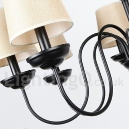 Designer Touch Decorative 12 Light Rustic 2 Tier Retro Contemporary Candle Style Chandelier