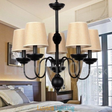 Designer Touch Decorative 5 Light Rustic Retro Contemporary Candle Style Chandelier