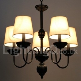 Designer Touch Decorative 5 Light Rustic Retro Contemporary Candle Style Chandelier