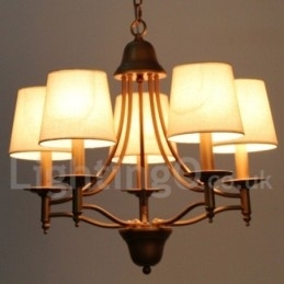 Designer Touch Decorative 5 Light Rustic Retro Mediterranean Style Candle Style Chandelier