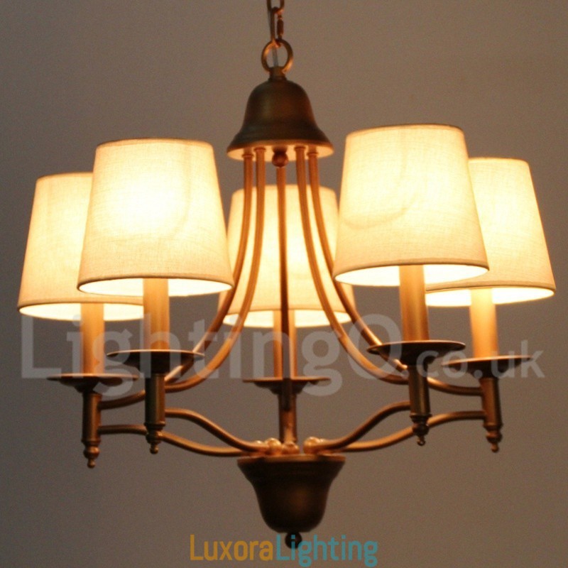 Designer Touch Decorative 5 Light Rustic Retro Mediterranean Style Candle Style Chandelier
