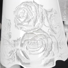 Designer Touch Decorative 8 Light Modern Contemporary Hollow White Candle Style Chandelier