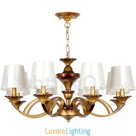 Designer Touch Decorative 8 Light Retro Mediterranean Style Rustic Candle Style Chandelier