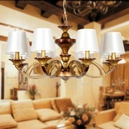 Designer Touch Decorative 8 Light Retro Mediterranean Style Rustic Candle Style Chandelier