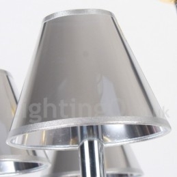 Designer Touch Decorative 3 Light Modern Contemporary Chrome Candle Style Chandelier