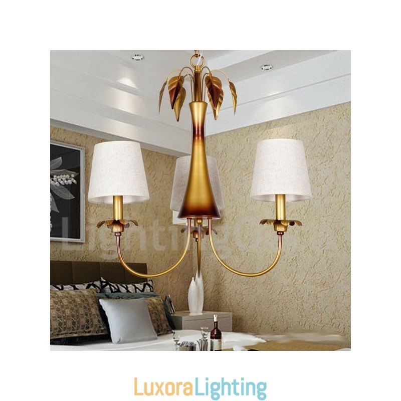 Designer Touch Decorative 3 Light Modern Contemporary Rustic Candle Style Chandelier