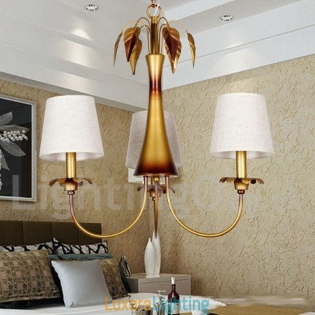 Designer Touch Decorative 3 Light Modern Contemporary Rustic Candle Style Chandelier