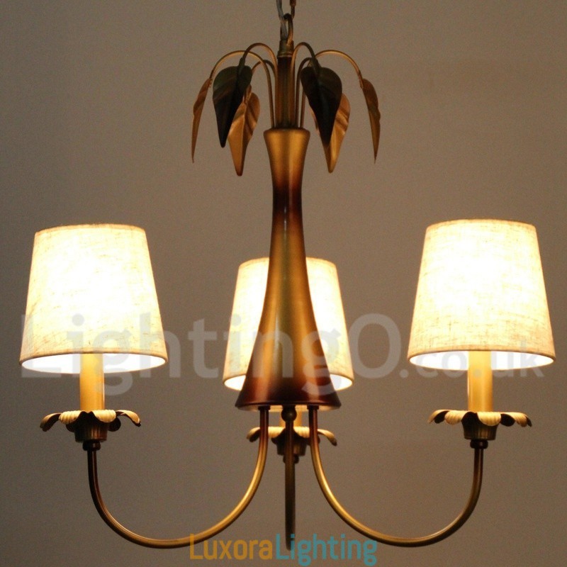 Designer Touch Decorative 3 Light Modern Contemporary Rustic Candle Style Chandelier