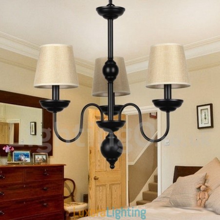 Designer Touch Decorative 3 Light Rustic Retro Contemporary Candle Style Chandelier