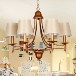 Designer Touch Decorative 6 Light Rustic Retro Mediterranean Style Candle Style Chandelier