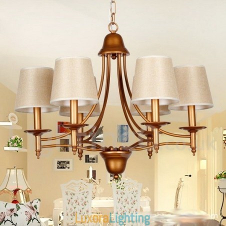 Designer Touch Decorative 6 Light Rustic Retro Mediterranean Style Candle Style Chandelier