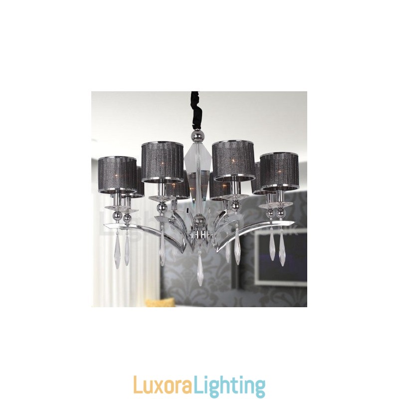 Designer Touch Decorative 8 Light Modern Contemporary Candle Style Chandelier