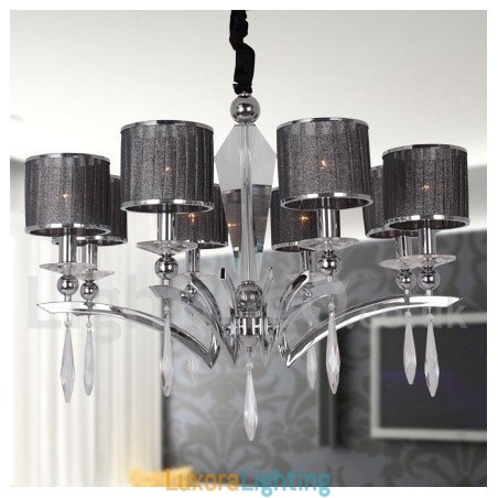 Designer Touch Decorative 8 Light Modern Contemporary Candle Style Chandelier