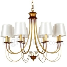 Designer Touch Decorative 8 Light Rustic Mediterranean Style Modern Contemporary Candle Style Chandelier