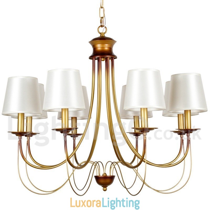 Designer Touch Decorative 8 Light Rustic Mediterranean Style Modern Contemporary Candle Style Chandelier