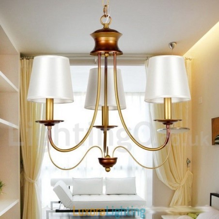 Designer Touch Decorative 3 Light Rustic Mediterranean Style Modern Contemporary Candle Style Chandelier