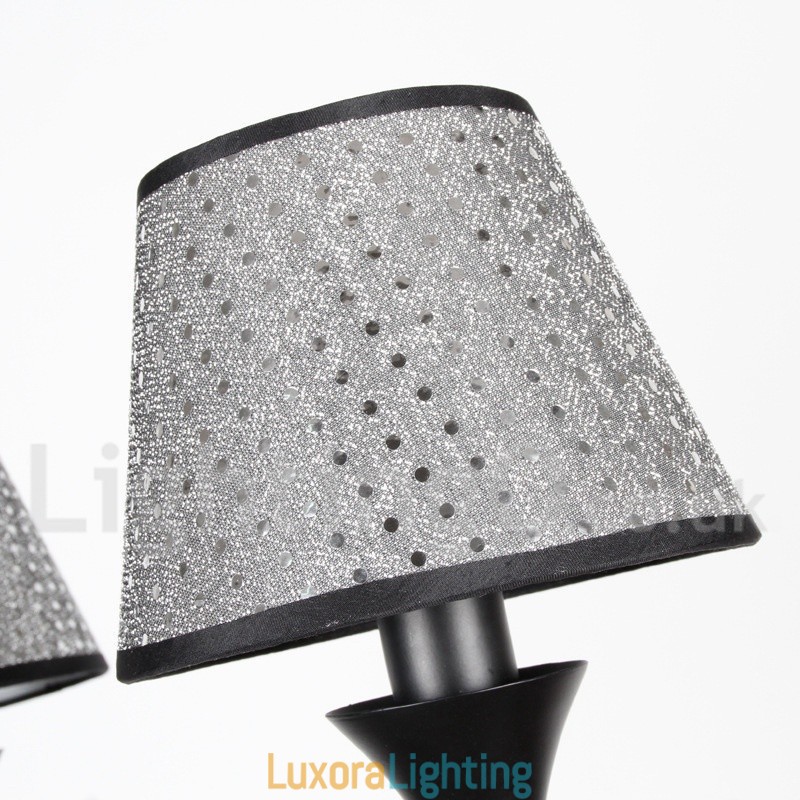 Designer Touch Decorative 3 Light Rustic Modern Contemporary Retro Black Candle Style Chandelier