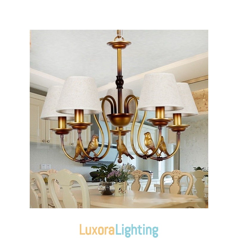 Designer Touch Decorative 5 Light Modern Contemporary Rustic Retro Candle Style Chandelier