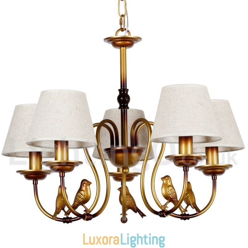 Designer Touch Decorative 5 Light Modern Contemporary Rustic Retro Candle Style Chandelier