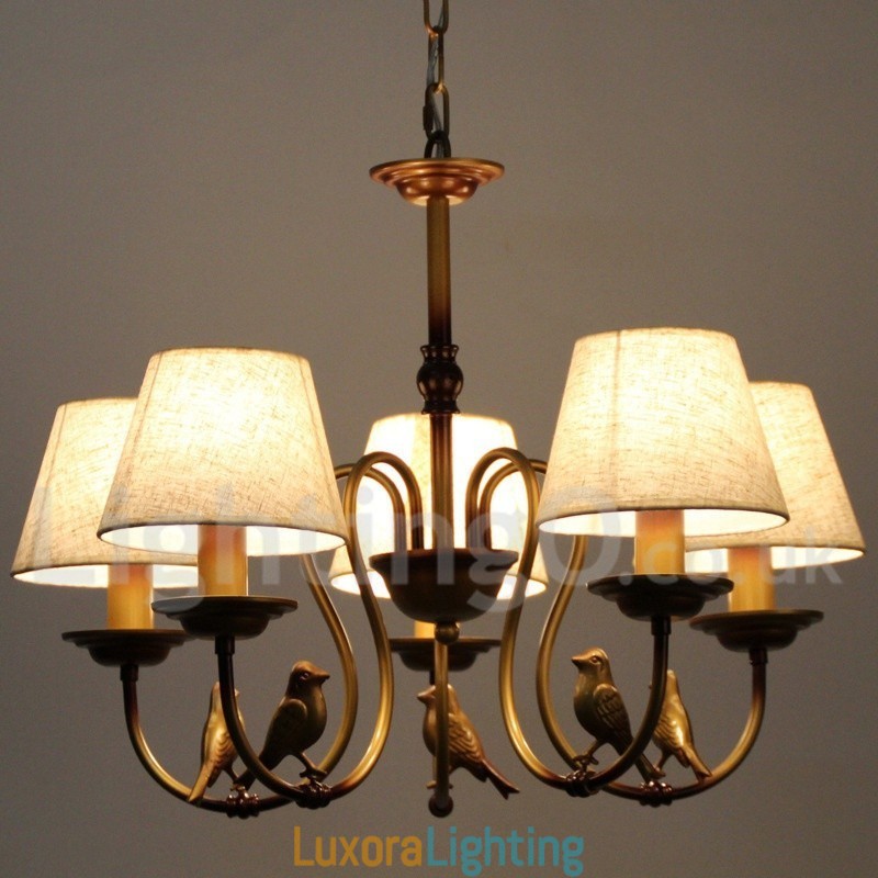 Designer Touch Decorative 5 Light Modern Contemporary Rustic Retro Candle Style Chandelier
