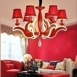 Designer Touch Decorative Creative Garden Lights Red Acrylic Chandelier