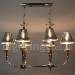 Designer Touch Decorative 6 Light Modern Contemporary Chrome Candle Style Chandelier