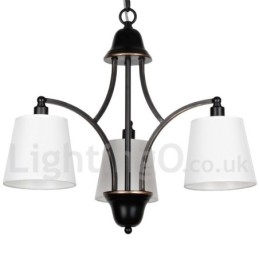 Designer Touch Decorative 3 Light Rustic Retro Contemporary Candle Style Chandelier