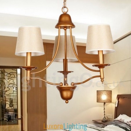 Designer Touch Decorative 3 Light Rustic Retro Mediterranean Style Candle Style Chandelier