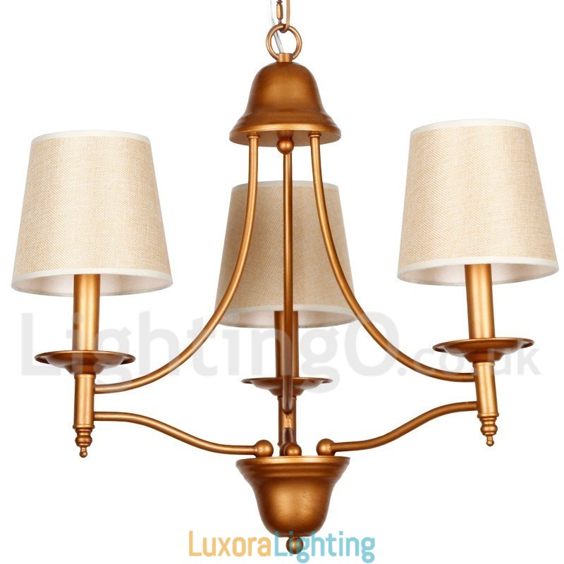 Designer Touch Decorative 3 Light Rustic Retro Mediterranean Style Candle Style Chandelier