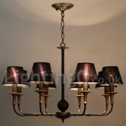 Designer Touch Decorative 8 Light Retro Rustic Candle Style Chandelier