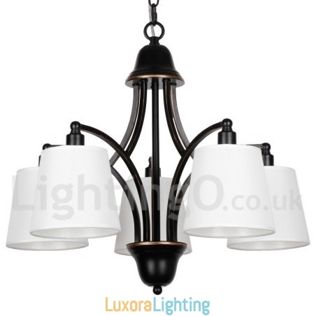 Designer Touch Decorative 5 Light Rustic Retro Contemporary Candle Style Chandelier