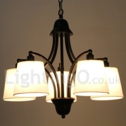 Designer Touch Decorative 5 Light Rustic Retro Contemporary Candle Style Chandelier