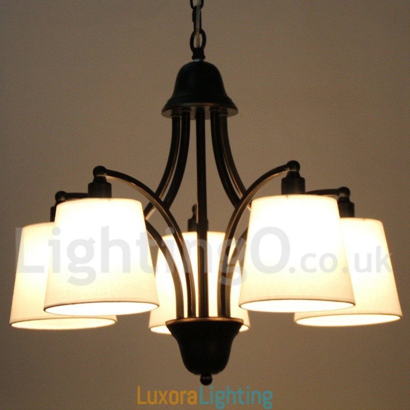 Designer Touch Decorative 5 Light Rustic Retro Contemporary Candle Style Chandelier