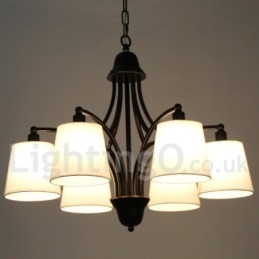 Designer Touch Decorative 6 Light Rustic Retro Contemporary Candle Style Chandelier
