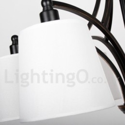 Designer Touch Decorative 6 Light Rustic Retro Contemporary Candle Style Chandelier