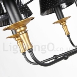 Designer Touch Decorative 3 Light Retro Rustic Candle Style Chandelier