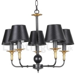 Designer Touch Decorative 5 Light Retro Rustic Candle Style Chandelier