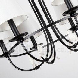 Designer Touch Decorative 5 Light Retro Black Mediterranean Style Rustic Contemporary Candle Style Chandelier