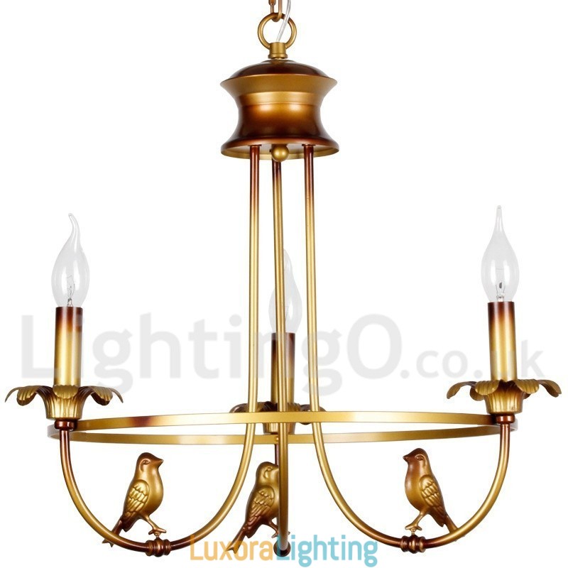 Designer Touch Decorative 3 Light Retro Candle Style Chandelier
