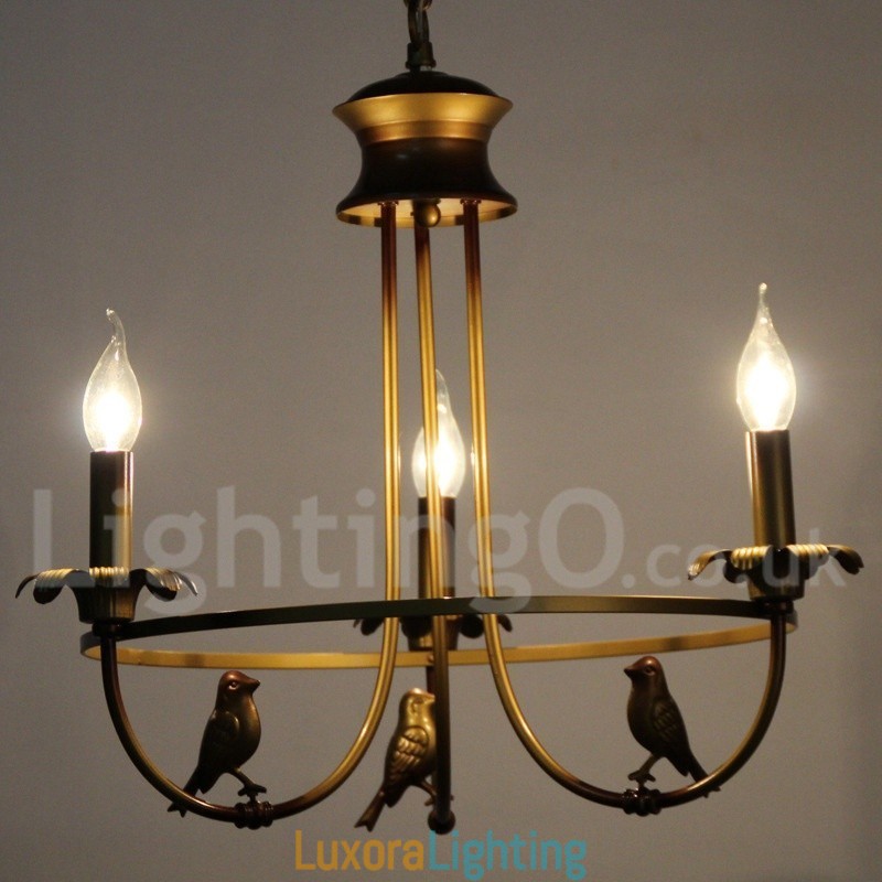 Designer Touch Decorative 3 Light Retro Candle Style Chandelier