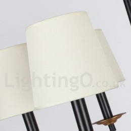 Designer Touch Decorative 8 Light Rustic Black Retro Candle Style Chandelier