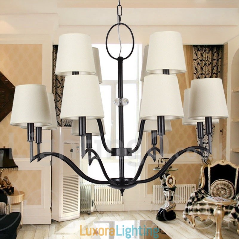 Designer Touch Decorative 12 Light Modern Contemporary Candle Style Chandelier