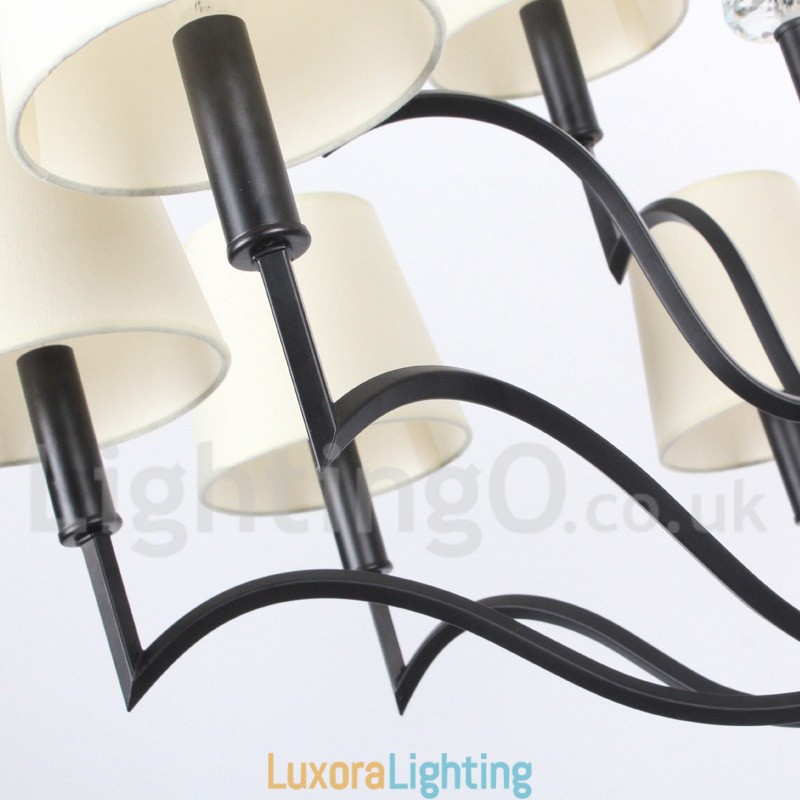 Designer Touch Decorative 12 Light Modern Contemporary Candle Style Chandelier