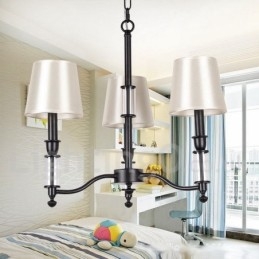 Designer Touch Decorative 3 Light Black Retro Contemporary Candle Style Chandelier