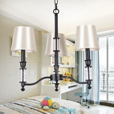 Designer Touch Decorative 3 Light Black Retro Contemporary Candle Style Chandelier