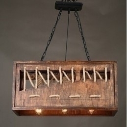 Designer Touch Decorative Minimalist Wooden Chandelier