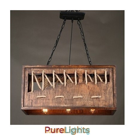 Designer Touch Decorative Minimalist Wooden Chandelier