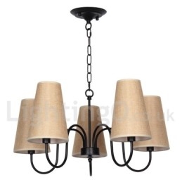 Designer Touch Decorative 5 Light Retro Contemporary Candle Style Chandelier
