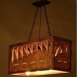 Designer Touch Decorative Minimalist Wooden Chandelier